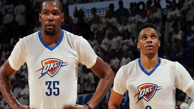 Kevin Durant and Russe Westbrook Oklahoma City