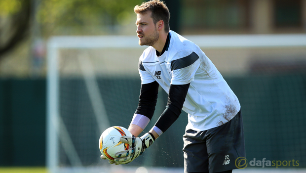 Liverpool goalkeeper Simon Mignolet Europa League