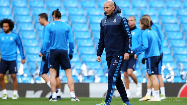 Real Madrid manager Zinedine Zidane Champions League