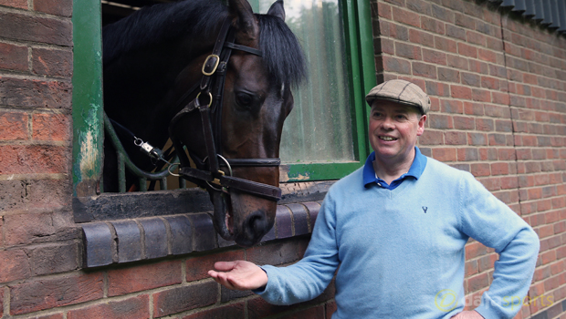 Trainer Clive Cox and Kodi Bear Horse Racing