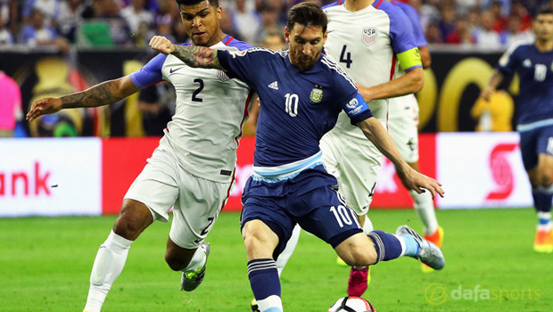 Lionel Messi Argentina vs USA Copa America