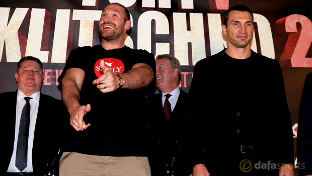 Tyson Fury and Wladimir Klitschko 