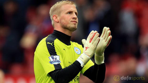 Leicester City goalkeeper Kasper Schmeichel 