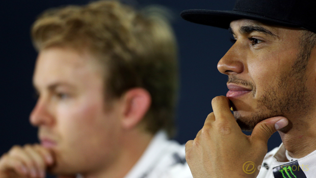 Lewis Hamilton and Nico Rosberg F1