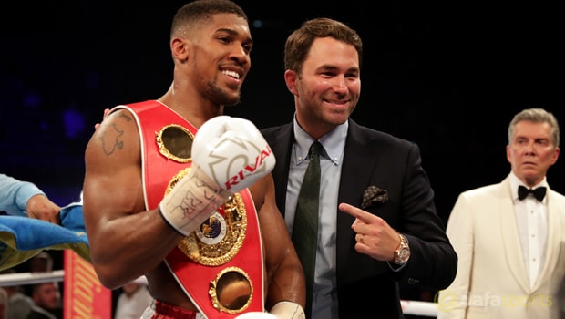 Promoter-Eddie-Hearn-and-Anthony-Joshua-Boxing