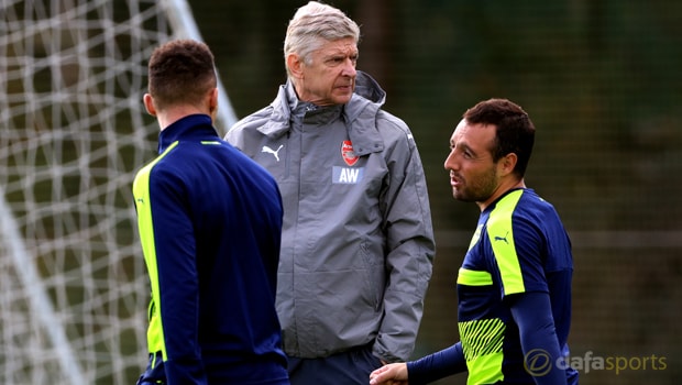 Arsene-Wenger-and-Santi-Cazorla-Arsenal