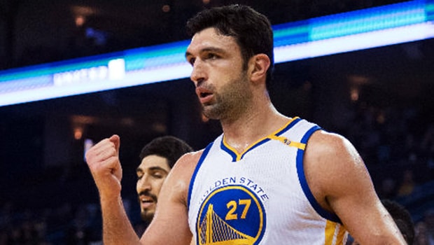 Golden-State-Warriors-Zaza-Pachulia-and-David-West-NBA