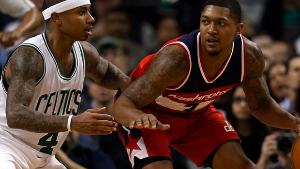 Wizards-guard-Bradley-Beal-and-Isaiah-Thomas