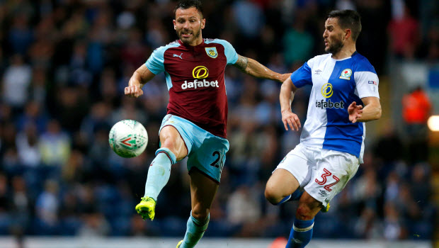 Craig Conway - Phillip Bardsley - Blackburn Rovers v Burnley - Carabao Cup